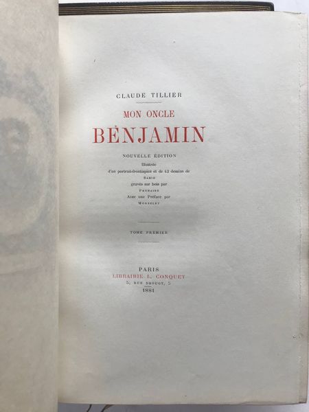 Product image Claude Tillier. Mon oncle Benjamin.