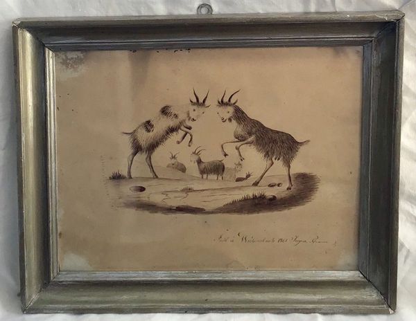 Product image Combat de boucs. Dessin fait à Waldersbach en 1861.