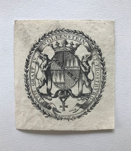 Product image Comte de Wolkenstein-Trostburg. Ex-libris.