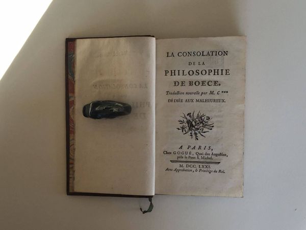 Productafbeelding Consolation de la philosophie de Boece.