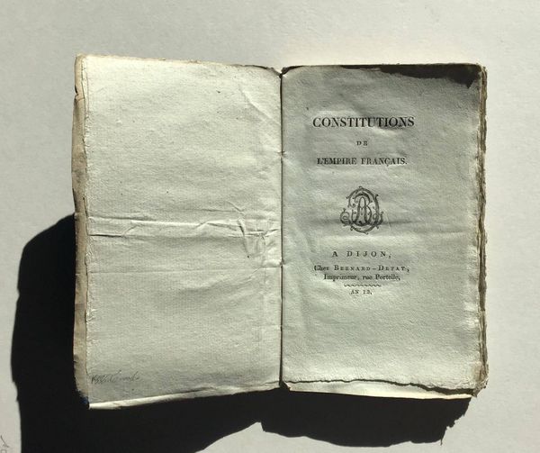Product image Constitution de l'Empire français.