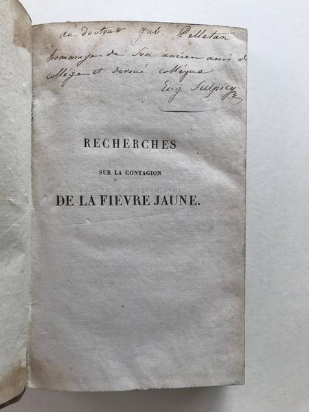 Productafbeelding Contagion de la fièvre jaune. Bouneau et Sulpicy.