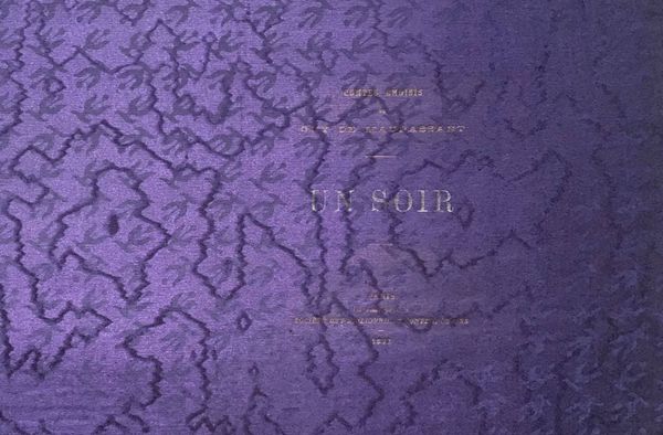 Produktbild Couverture de livre. Un Soir de Guy de Maupassant.