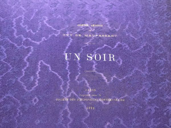 Produktbild Couverture de livre. Un Soir de Guy de Maupassant.