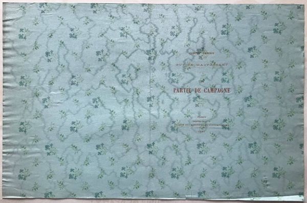 Image du produit Couverture de livre. Une Partie de campagne. Guy de Maupassant.