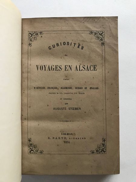 Product image Curiosités de voyages en Alsace.