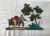 Product Découpage. Scène champêtre, les enfants et le bouc. miniatuur