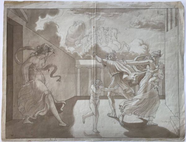 Product image Dessin néoclassique. Scène de la mythologie.