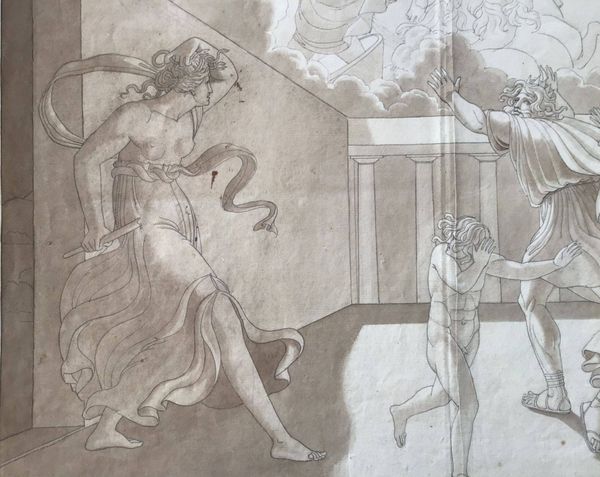 Product image Dessin néoclassique. Scène de la mythologie.