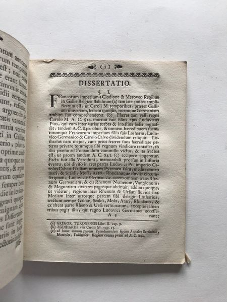 Image du produit Dissertation de droit sur la dynastie des carolingiens et la Lotharingie.