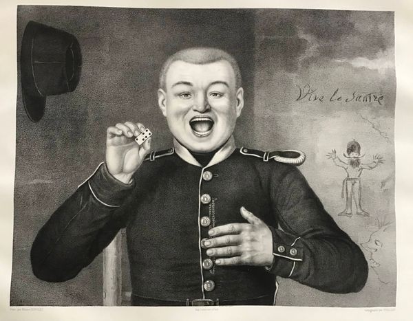 Produktbild Domino !! Peint par Hilaire Lenglet. Grande lithographie.