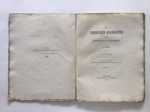 Produktbild Dr. A. Wolff. Les maladies vénériennes et la prostitution à Strasbourg.