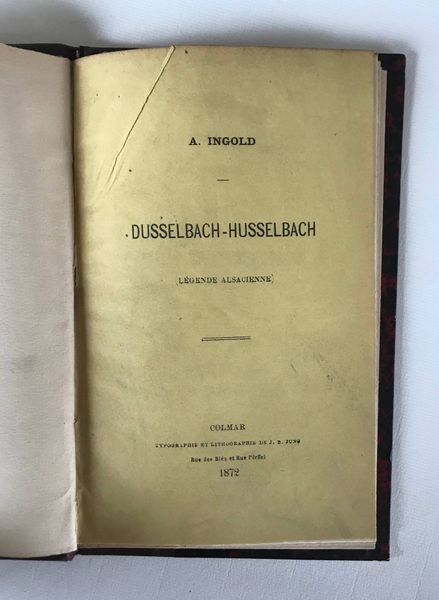 Productafbeelding Dusselbach Husselbach. A. Ingold.