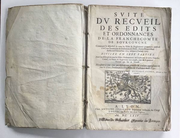 Productafbeelding Edits et Ordonnances de la Franche-Comté de Bourgogne.