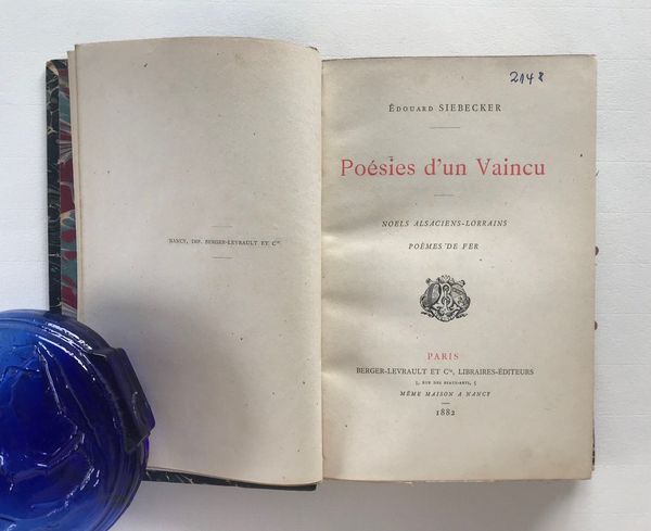 Product image Edouard Siebecker. Poésies d'un vaincu. Noëls alsaciens - lorrains.
