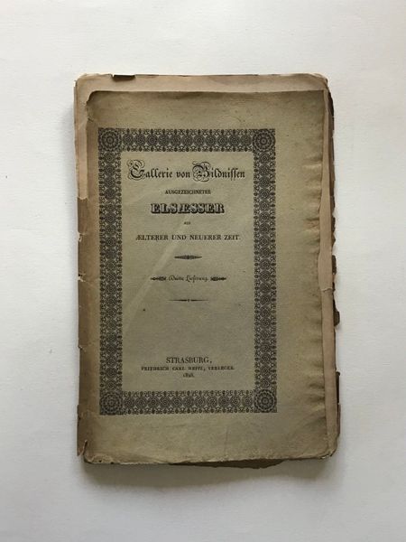 Image du produit Engelmann. Gallerie von Bildnissen ausgezeichneter Elsässer aus Älterer und Neuerer Zeit.