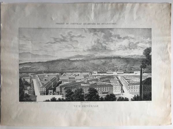 Product image Engelmann. Projet du nouveau quartier de Mulhausen. Vue générale.