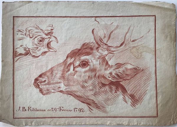 Image du produit Ensemble de 4 dessins à la sanguine. Fin XVIIIe siècle. Colmar.