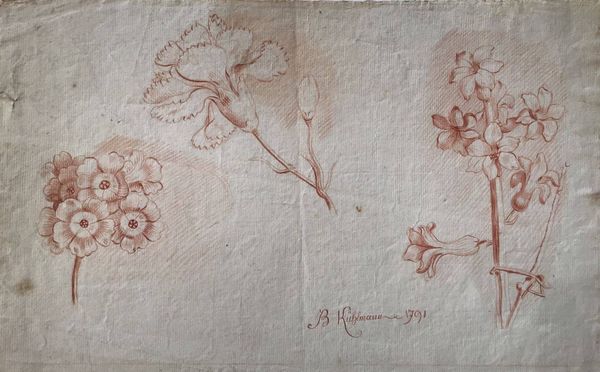 Image du produit Ensemble de 4 dessins à la sanguine. Fin XVIIIe siècle. Colmar.