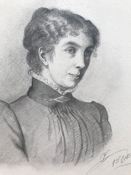 Produktbild Ensemble de 7 portraits dessinés au crayon.
