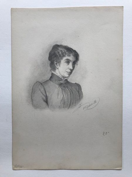Produktbild Ensemble de 7 portraits dessinés au crayon.