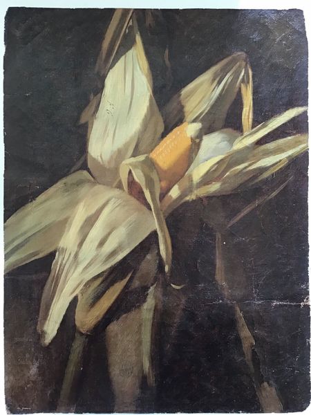 Product image Epi de maïs. Huile sur toile XIXe siècle.