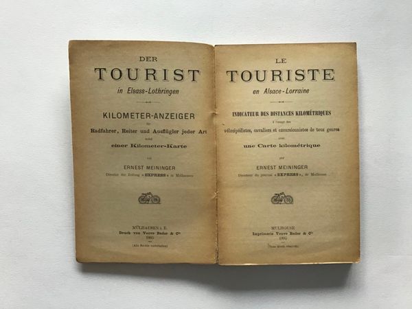 Productafbeelding Ernest Meininger. Le Touriste en Alsace-Lorraine.