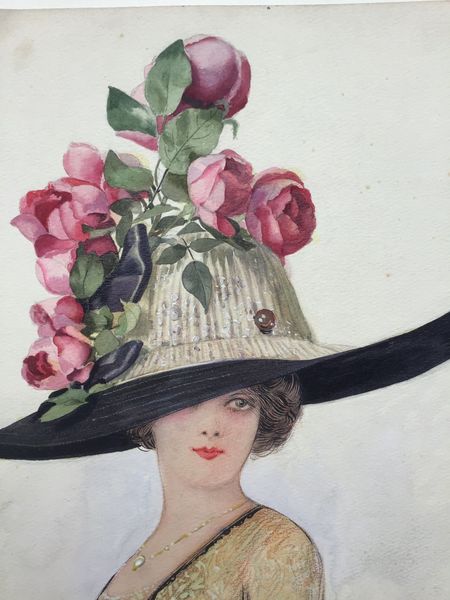 Product image Esther Meyer. Dessin. Mode. Chapeau.