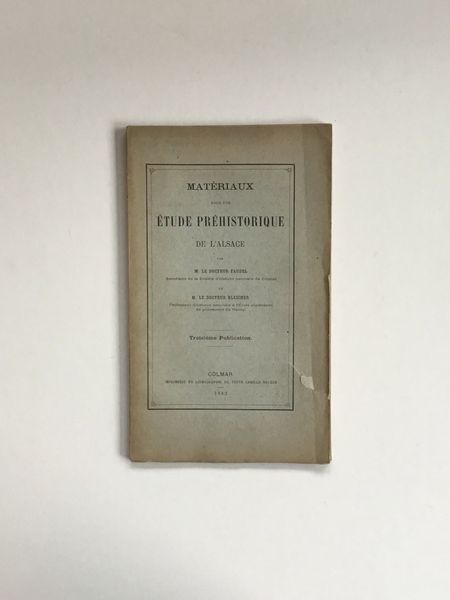 Productafbeelding Etude préhistorique de l'Alsace.