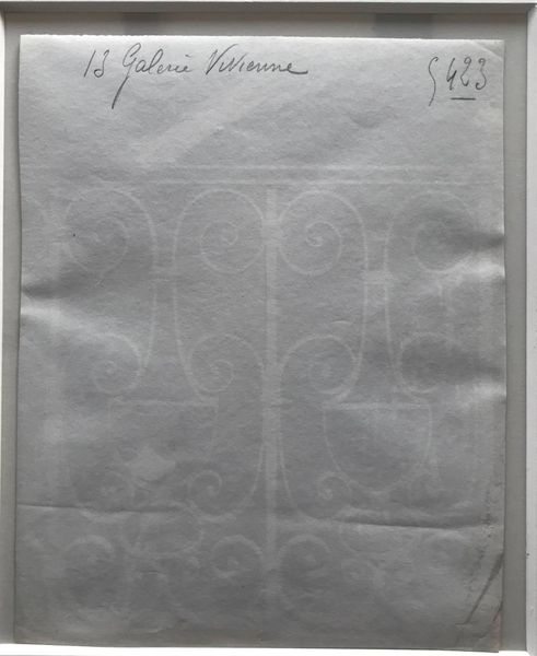 Product image Eugène Atget. Paris. Balustre du 13 galerie Vivienne.