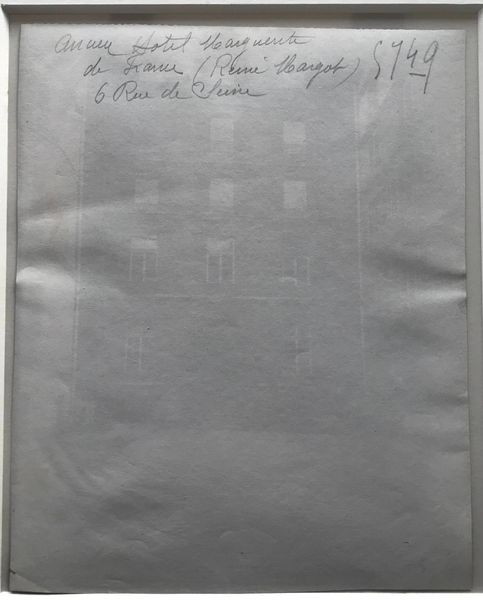 Produktbild Eugène Atget. Paris. Hôtel de la Reine Margot.