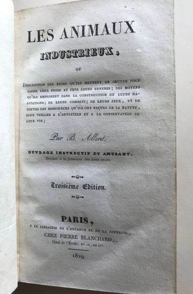 Productafbeelding (Eugène Balland). Les animaux industrieux.