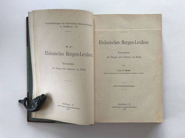 Product image F. Wolff. Elsässisches Burger-Lexikon.