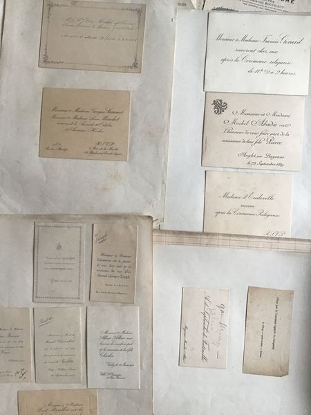Produktbild Factures autour de 1900 et cartes de visite.