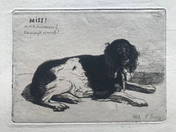 Produktbild Félix Bonvin. Une chienne de profil.