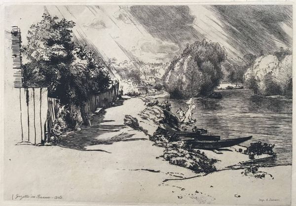 Produktbild Félix Bracquemond. La Seine au bas Meudon.