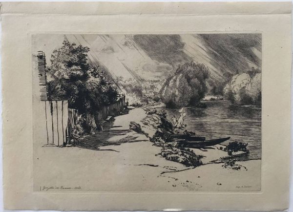 Produktbild Félix Bracquemond. La Seine au bas Meudon.