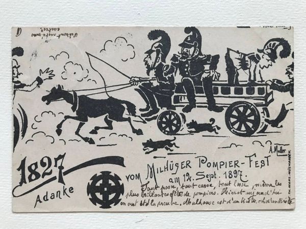 Product image Fête des pompiers. Mulhouse. 1897.