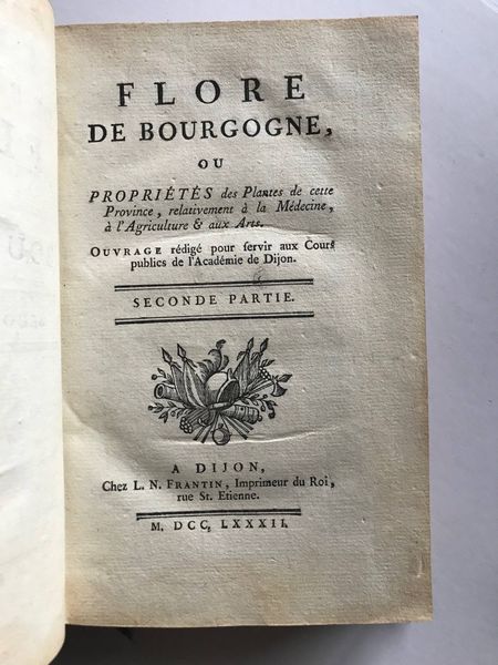 Productafbeelding Flore de Bourgogne. 1782.