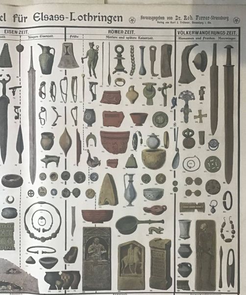 Productafbeelding Forrer et Schnug. Tableau des découvertes préhistoriques et anciennes pour l'Alsace Lorraine