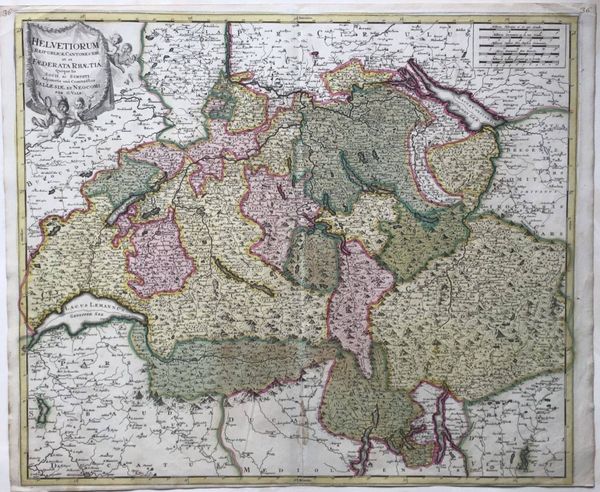 Productafbeelding G. Valk. Carte générale de la Suisse.