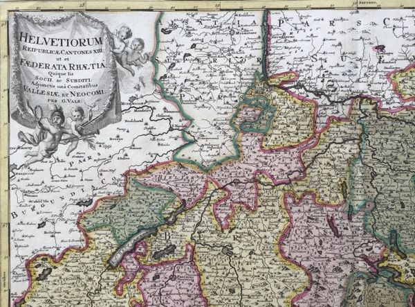 Productafbeelding G. Valk. Carte générale de la Suisse.