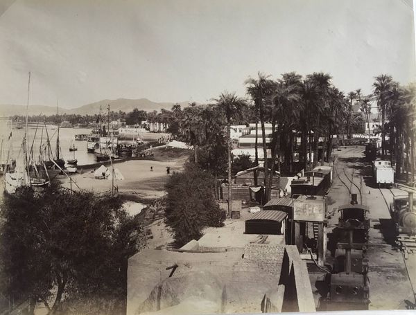 Productafbeelding Gare de chemin de fer au bord du Nil. Egypte.