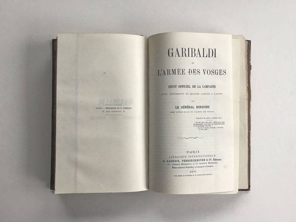 Product image Garibaldi et l’Armée des Vosges.