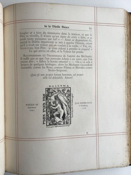 Image du produit Gastronomie. Propos de table de la vieille Alsace.