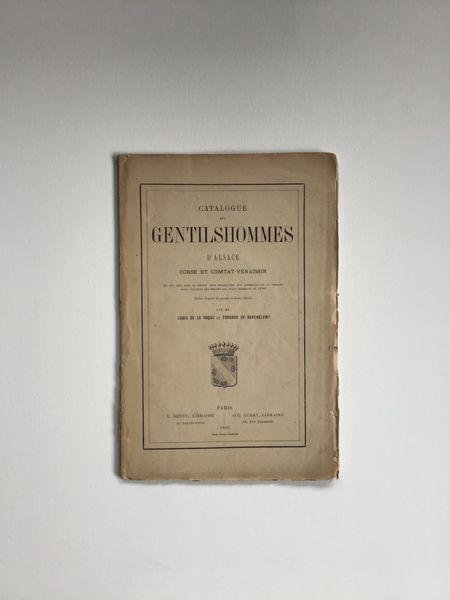Produktbild Gentilshommes d'Alsace, de Corse et Comtat-Venaissin.