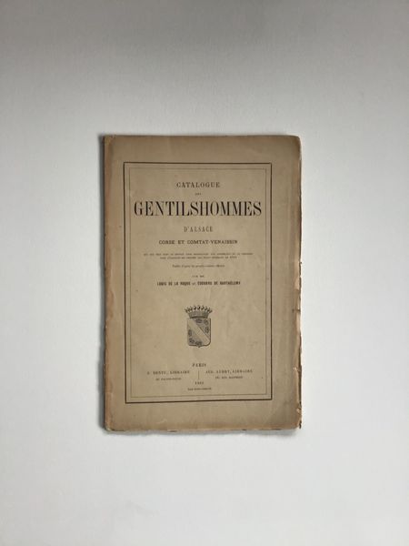 Produktbild Gentilshommes d'Alsace, de Corse et Comtat-Venaissin.