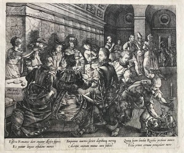 Productafbeelding H. Goltzius. Le banquet chez Tarquin.