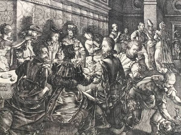 Productafbeelding H. Goltzius. Le banquet chez Tarquin.