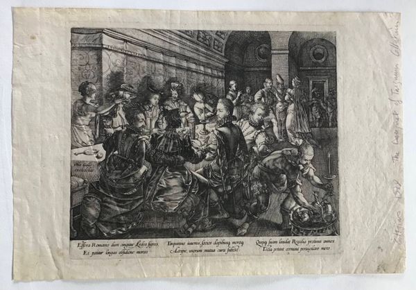Productafbeelding H. Goltzius. Le banquet chez Tarquin.